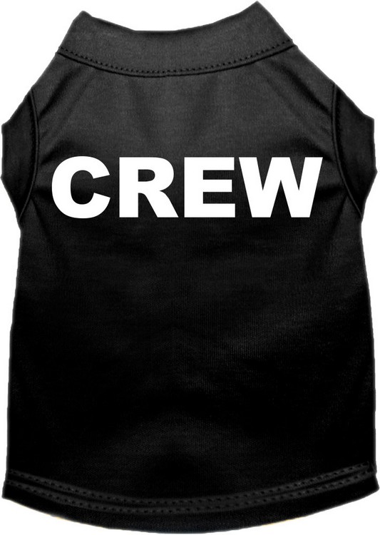 Crew Costume Screen Print Dog Shirt Black Size LG